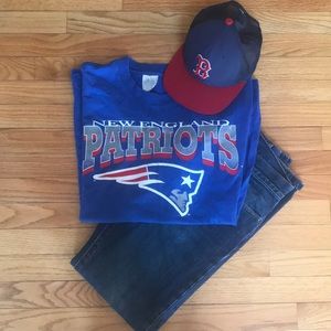 Vintage 1990s NFL New England Patriots TShirt (XL)